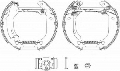 HELLA PAGID 8db355004271 -  Комплект тормозных колодок